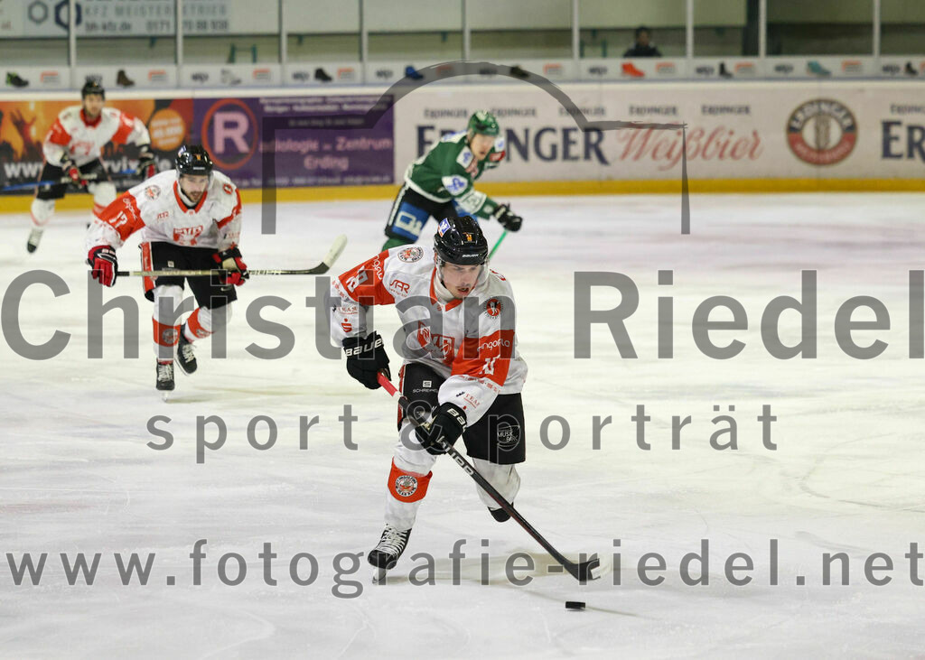 2024-01-12_013_TSV_Erding_gegen_EV_Dingolfing | Erding, Deutschland, 12.01.2024:
Eishockey, Bayernliga Vorrunde 2023 / 2024, 24. Spieltag, TSV Erding gegen EV Dingolfing, Endergebnis: 10:2

Philip Endres (EV Dingolfing, #18)

Foto: Christian Riedel / fotografie-riedel.net