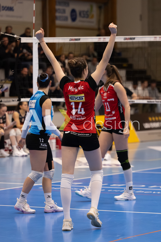 Volleyball I Frauen I Saison 2025-2026 I Volleyball NLA | Women I Round 16 I VC Kanti Schaffhausen - Viteos NUC I 31.01.2026 | 14 Josipa Marković (HR) (VC Kanti Schaffhausen) – Aussen - Realisiert mit Pictrs.com