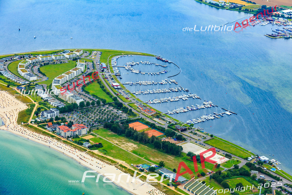 Luftbild von  Fehmarn - Luftaufnahme wurde 2016 von https://frankenair.de mittels Flugzeug (keine Drohne) erstellt - die Geschenkidee