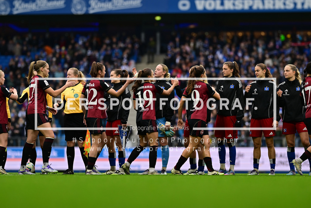 Fußball I Frauen I Saison 2025-2026 I Bundesliga I 10. Spieltag I Hamburger SV - 1. FC Nürnberg I 43361 | Der Sportfotograf. - Realized with Pictrs.com