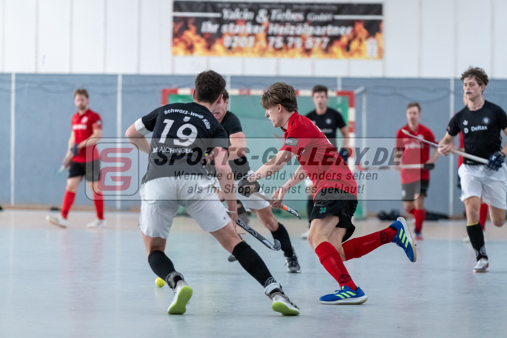 HK_20250202_102459 | 2. Bundesliga Halle Herren Club Raffelberg - Schwarz Weiss Köln am 2.2.2025 Halle am Raffelberg, Duisburg ,