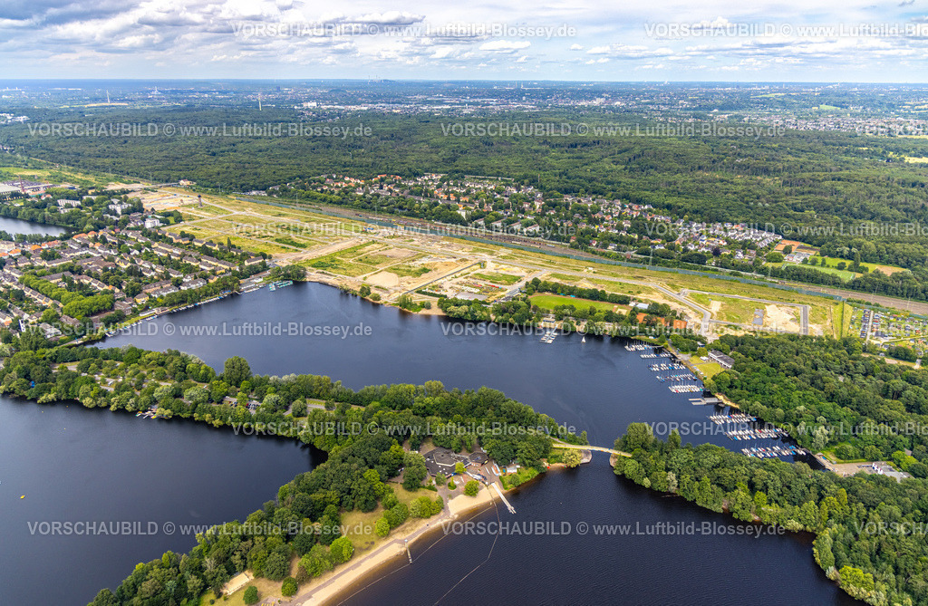 Duisburg240703596-Sued | Luftbild, Duisburg-Süd, geplantes Duisburger Wohnquartier am ehemaligen Rangierbahnhof Wedau, an der Sechs-Seen-Platte, Wedau, Duisburg, Ruhrgebiet, Nordrhein-Westfalen, Deutschland