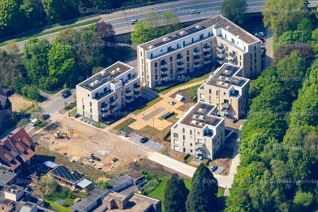 Luftbild Kleve-1615 | LuftbildfotografieWohngebiet einer Reihenhaus- Siedlung in Kleve im Bundesland Nordrhein-Westfalen, Deutschland - Realisiert mit Pictrs.com