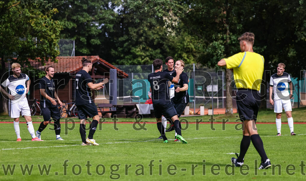 2023-09-03_082_SV_Anzing_gegen_TSV_Ottobrunn | Anzing, Deutschland, 03.09.2023:
Fußball, Kreisliga 2023 / 2024, Testspiel, 3. Spieltag, Endergebnis: 3:0

Jubel nach dem Elfmeter zum 3:0 durch Adrian Blumberg (SV Anzing, #10)
Andreas Hetzel (SV Anzing, #11), Christian Rickhoff (SV Anzing, #7), Kilian Blumberg (SV Anzing, #8), Adrian Blumberg (SV Anzing, #10)

Foto: Christian Riedel / fotografie-riedel.net
