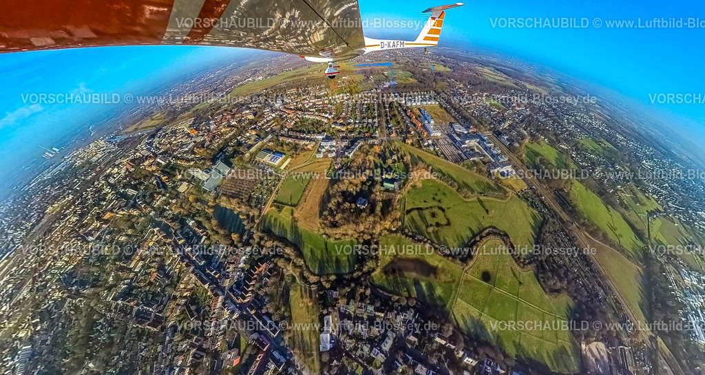 Hamm240190004HausKentrupPlage | Luftbild, Haus Kentrop und Marker Allee, grüne Wiesen und Felder im Landschaftsschutzgebiet, Wohngebiet, Erdkugel, Fisheye Aufnahme, Fischaugen Aufnahme, 360 Grad Aufnahme, tiny world, little planet, fisheye Bild, Mitte, Hamm, Ruhrgebiet, Nordrhein-Westfalen, Deutschland