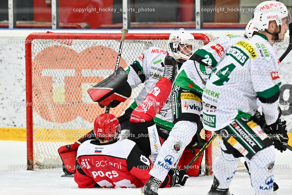 HDD Jesenice vs. EC Bregenzerwald 30.9.2022 | #20 Polcs Rudolfs, #1 Felder David