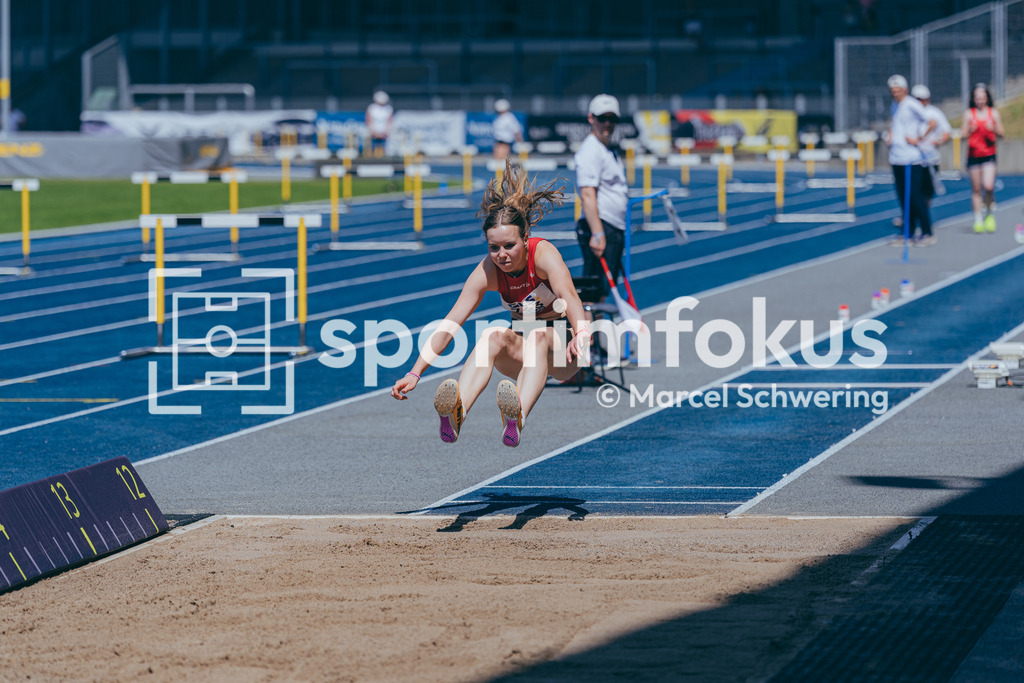 Deutsche Meisterschaften U20 / U16 2026 | Sydney Felix, VfL Eintracht Hannover, 763, Dreisprung, Deutsche Meisterschaften der U20 &amp; U16 2026, Lohrheidestadion Bochum-Wattenscheid, 11.07.2026. Foto: Marcel Schwering / sportimfokus - Realisiert mit Pictrs.com