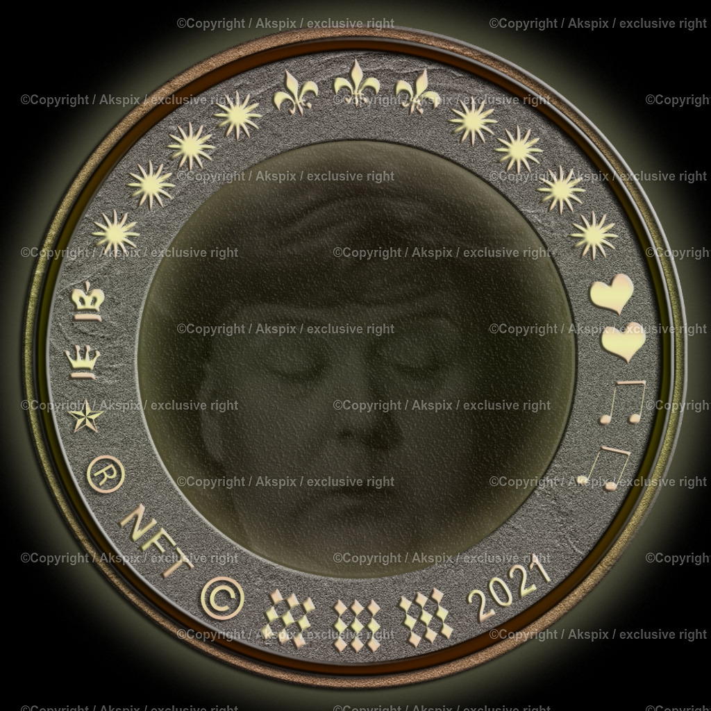 NFTs_Coin-Kopf-Merckel-2021-2 | Die Bildagentur Akspix ist eine Online-Bildagentur und bietet professionelles und kreatives Bildmaterial Royalty free und Rights Managed. Bildarchiv Akspix bietet eine große Auswahl an kreativen und klassischen Motiven.Frankfurt Fotograf, Fotoshooting
