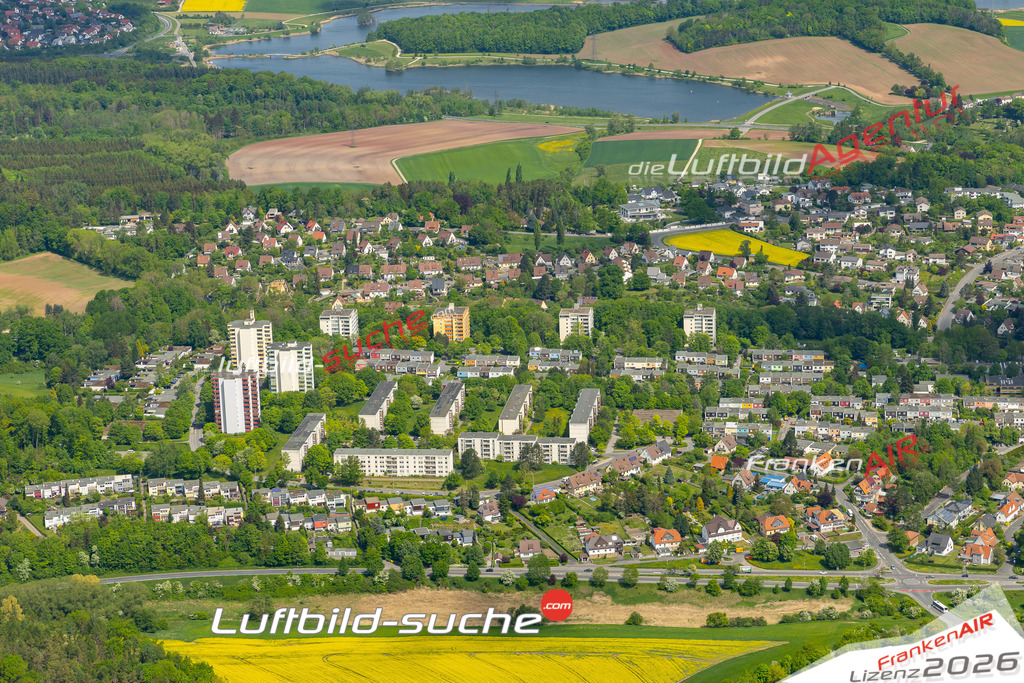 Die Luftaufnahme Heimatring - Coburg wurde 2022 vom Flugzeug aus (keine Drohne) erstellt. Hohe Auflösung -für große Poster und Wandbilder geeignet - Garantiert!