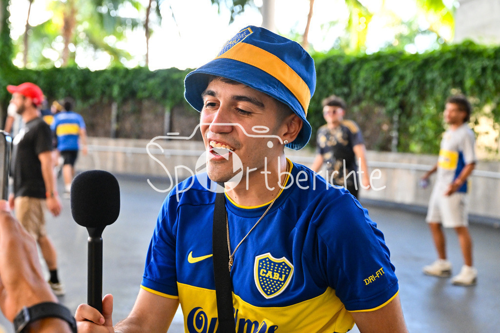 FC Bayern München - Boca Juniors | Das Hard Rock Stadium in Miami ist fest in Hand der Argentinieschen Fans der Boca Juniors / Argentinien / Argentina / Symbolbild / FIFA Club World Cup: FC Bayern Muenchen - Boca Juniors, Hard Rock Stadium am 20.06.2025