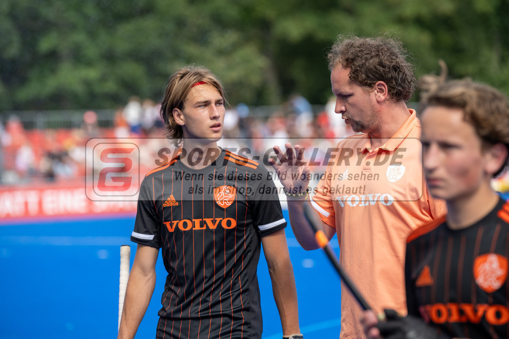 SFE_20230716_0139 | EuroHockey EM U18 Boys 3th 4th Netherlands vs Spain am 16.07.2023 in Krefeld (Gerd-Wellen-Hockeyanlage), Photo: Stephan Fehrmann 2023 (Sports-Gallery)