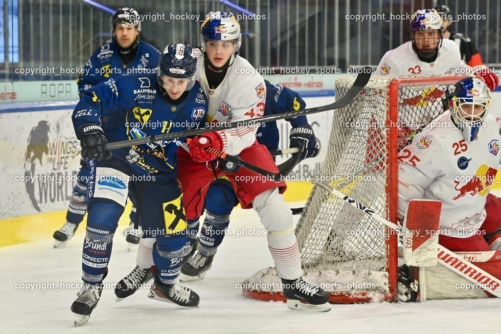 RED BULL Eishockey Akademie vs. EK Zeller Eisbären 25.1.2024 | #11 Ban Daniel, #43 Sinn Phillip Jakob, #25 Wolf Simon Maximilian