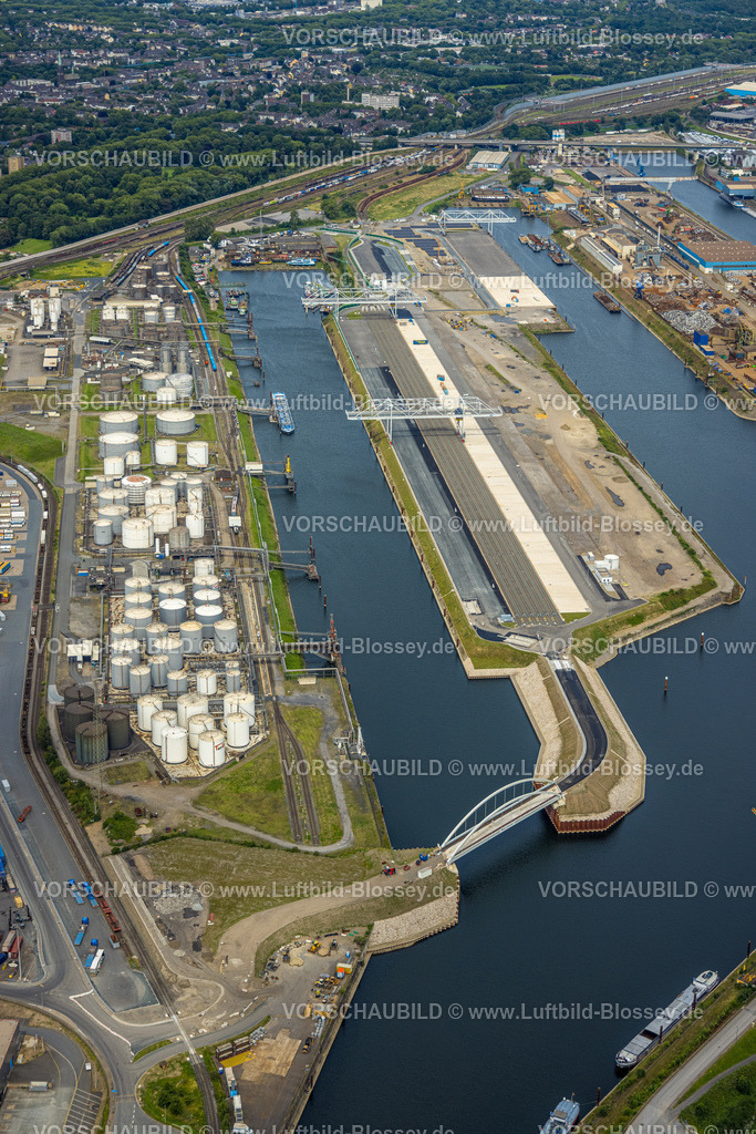 Duisburg240704839-Nord | Luftbild, Duisburg-Nord, duisport Hafen Duisburg mit Ölinsel und Kohleninsel, Ruhrort, Duisburg, Ruhrgebiet, Nordrhein-Westfalen, Deutschland