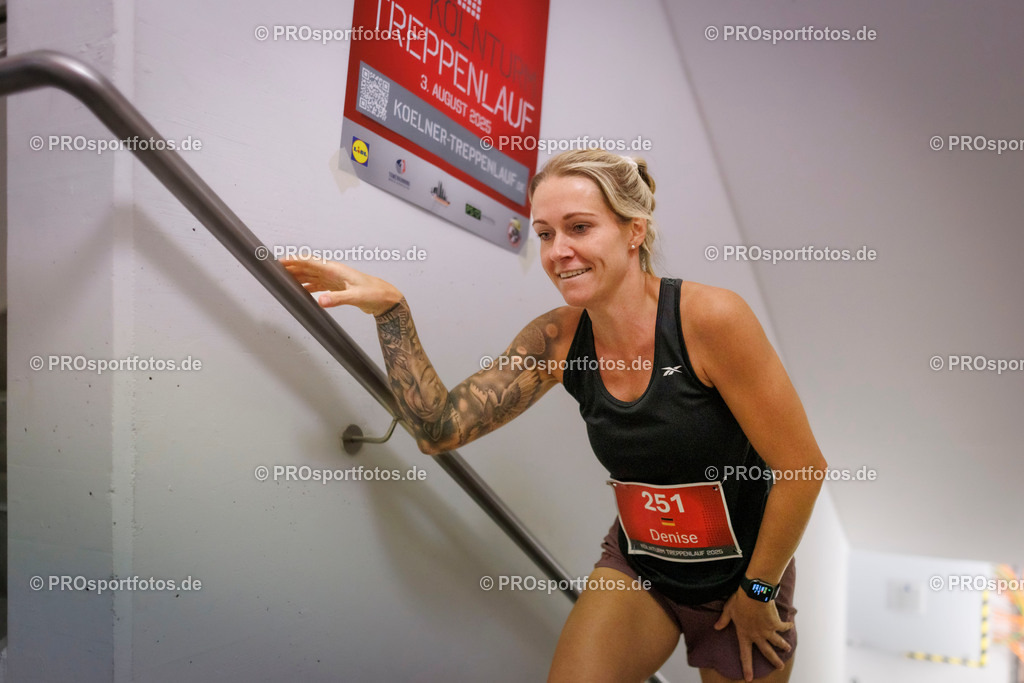 KölnTurm Treppenlauf; Köln, 03.08.2025 | Impressionen vom KölnTurm Treppenlauf am 03.08.2025 in Köln (Nordrhein-Westfalen). 