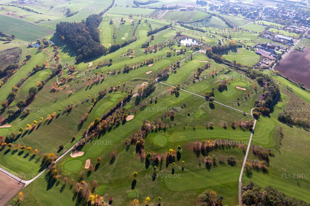 Luftbild: Golfclub Steigerwald in Geiselwind im Bundesland Bayern in Deutschland. Foto: IMG_119563.jpg vom 26.10.2019 durch Werner Riehm/FLY-FOTO.de