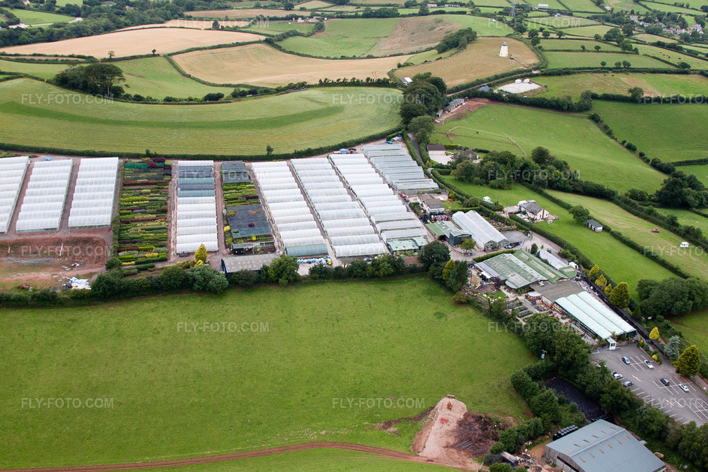 Aerial view: View of the town in Marldon in the state England, Great Britain.Photo: IMG_19500.jpg taken on 07/20/2009 by Werner Riehm/FLY-FOTO.comResolution of the original: 4752 x 3168 px