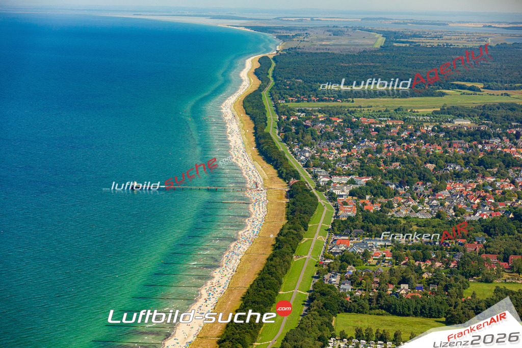 Luftbild Vs Google Maps  Damm  Zingst -Das Luftbild wurde 2025 vom UL-Flugzeug heraus erstellt ( keine Drohnenluftbilder ) - Hochauflösende Luftaufnahme -Nicht vergleichbar mit Google Maps oder Satelittenbilder- Die Geschenkidee !Mit Lizenz und Bildrechte bestellbar