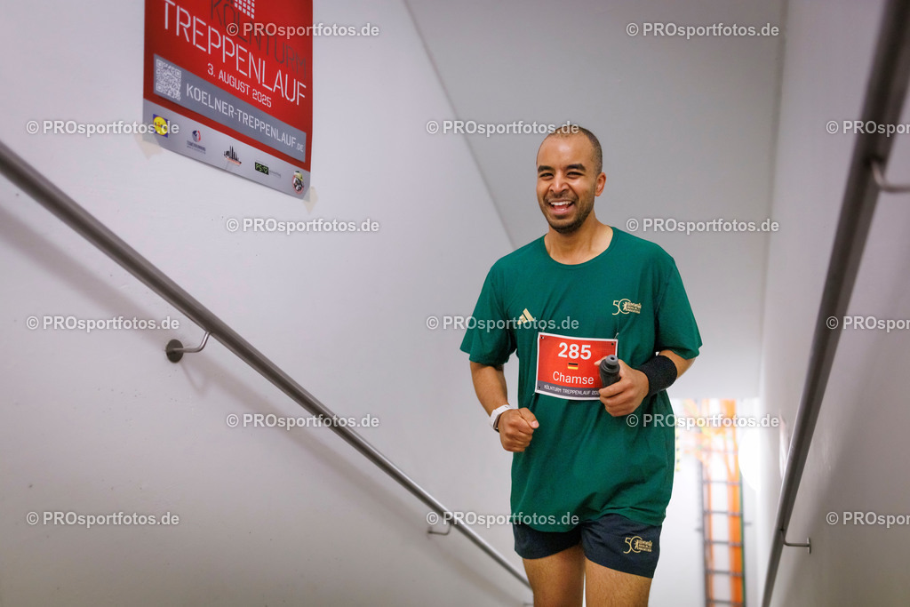 KölnTurm Treppenlauf; Köln, 03.08.2025 | Impressionen vom KölnTurm Treppenlauf am 03.08.2025 in Köln (Nordrhein-Westfalen). 