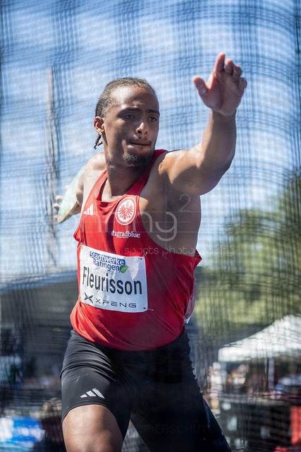 Multisport Event; Ratingen, 28.06.2026 | RATINGEN, GERMANY - JUNE 28, 2026 : Fred Isaac Fleurisson (GER / Germany) competing in the discus throw during the Multisport Event at Stadion Ratingen on June 28, 2026 in Ratingen, Germany.