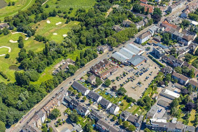Muelheim230704164 | Luftbild, Einkaufszentrum, Penny, Rewe Supermarkt, Speldorf, Mülheim an der Ruhr, Ruhrgebiet, Nordrhein-Westfalen, Deutschland