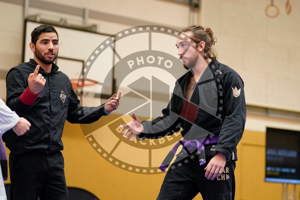 20240203PBB05998 | Fighters compete during the Brazilian Jiu-Jitsu Championship of the AJP Tour in Maintal by Frankfurt am Main, Germany, on February 2, 2024.