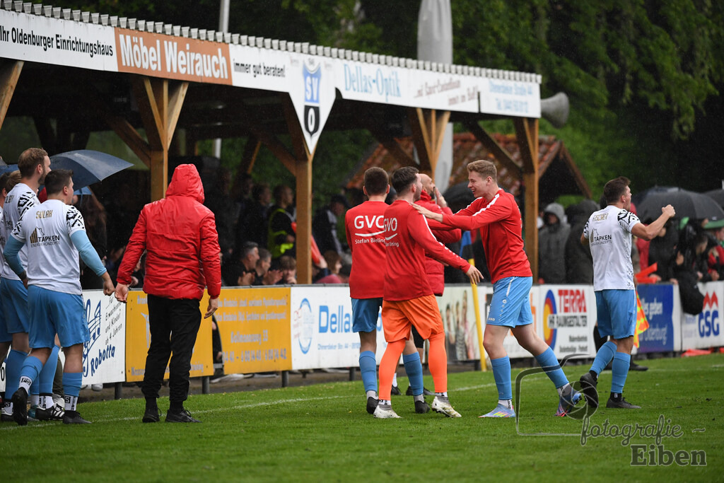 BV Bockhorn-SG FriPe | Relegation zur Kreisliga; BV Bockhorn (weiß)-SG FriPe (rot) am 05.06.2025 in Oldenburg/Ofenerdiek (Lagerstraße), Photo: Philip Eiben 2025 - Realisiert mit Pictrs.com