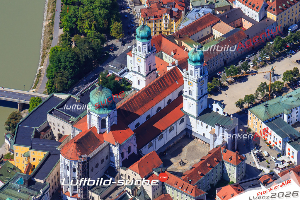 Luftbild von  Passau - Luftaufnahme wurde 2017 von https://frankenair.de mittels Flugzeug (keine Drohne) erstellt - die Geschenkidee
