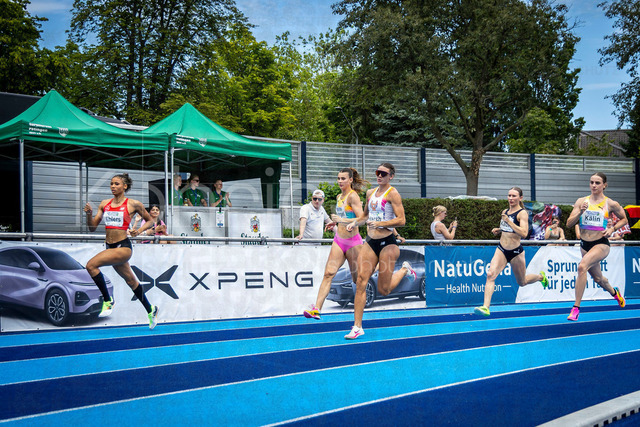 Multisport Event; Ratingen, 28.06.2026 | RATINGEN, GERMANY - JUNE 28, 2026 : Anna-Elisabeth Ehlers (GER / Germany), Sandrina Sprengel (GER / Germany), Erin Marsh (USA / United States), Emma Kaul (GER / Germany) and Annik Kälin (SUI / Switzerland) competing over 800m during the Multisport Event at Stadion Ratingen on June 28, 2026 in Ratingen, Germany.