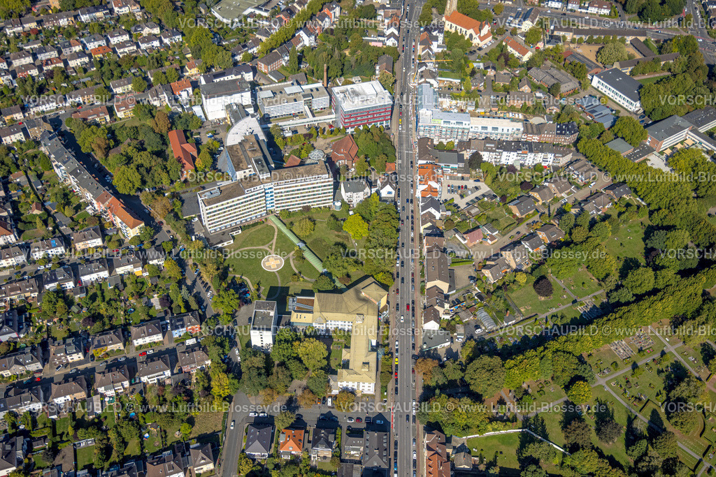Hamm250901820 | Luftbild, Johanniter-Kliniken Hamm Evangelisches Krankenhaus Hamm, Seniorencampus Baustelle mit Neubau an der Werler Straße Ecke Blumenstraße, Mitte, Hamm, Ruhrgebiet, Nordrhein-Westfalen, Deutschland