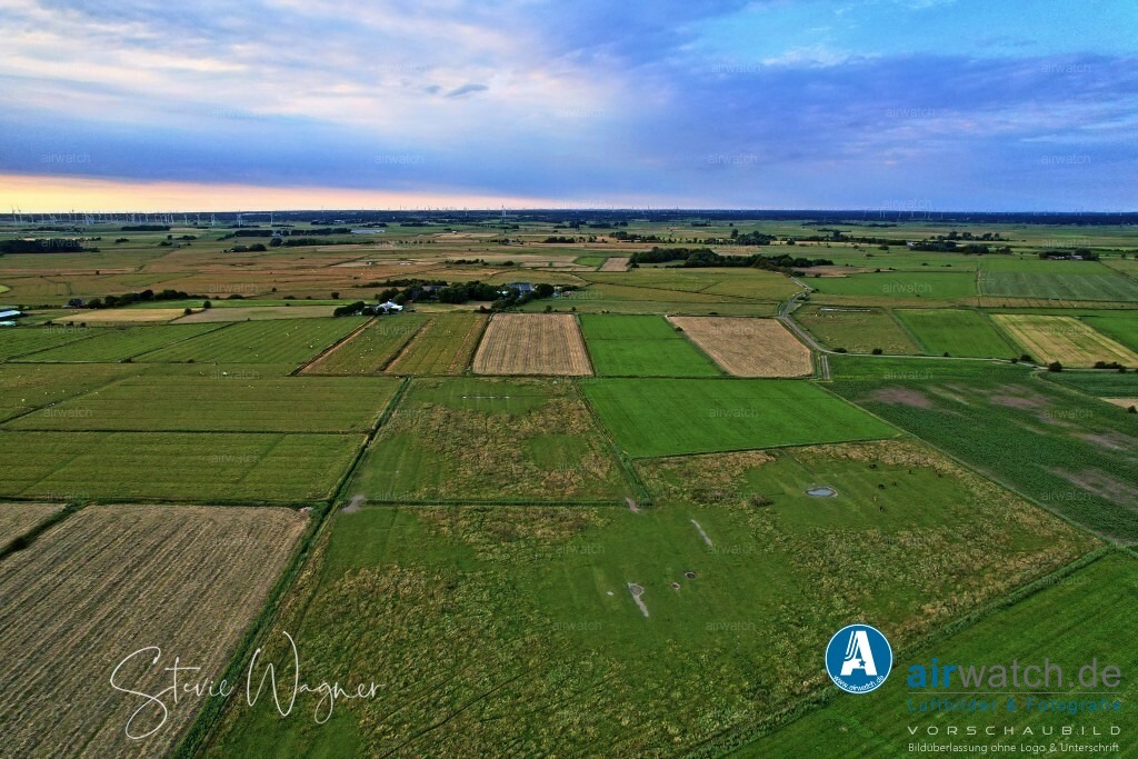 Luftbilder Hattstedtermarsch | Luftbilder, Nordsee, Nordfriesland, Hattstedtermarsch, Herstum, Herrweg