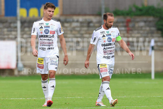 Friendly Match: SC Weiz vs TSV Hartberg in Weiz | Weiz, AUSTRIA, 01.JUL.26 - SOCCER - ADMIRAL Bundesliga, SC Weiz vs TSV Hartberg, test match. The image shows Marco Hoffmann (Hartberg) and Tobias Kainz (Hartberg).