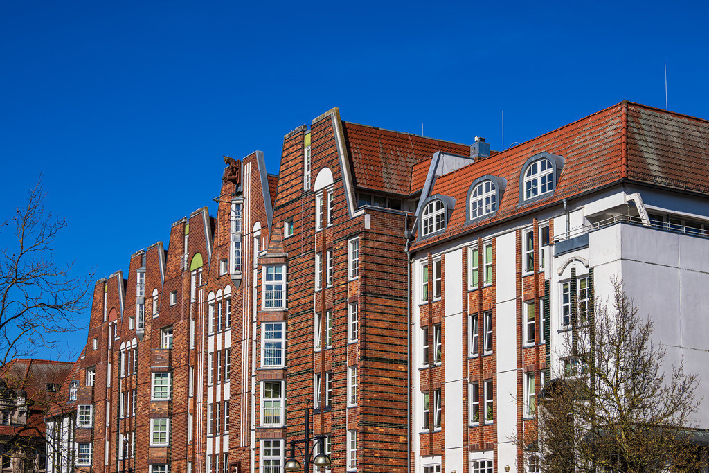 Blick auf das Fünfgiebelhaus am Universitätsplatz in der Hansestadt Rostock | Blick auf das Fünfgiebelhaus am Universitätsplatz in der Hansestadt Rostock.