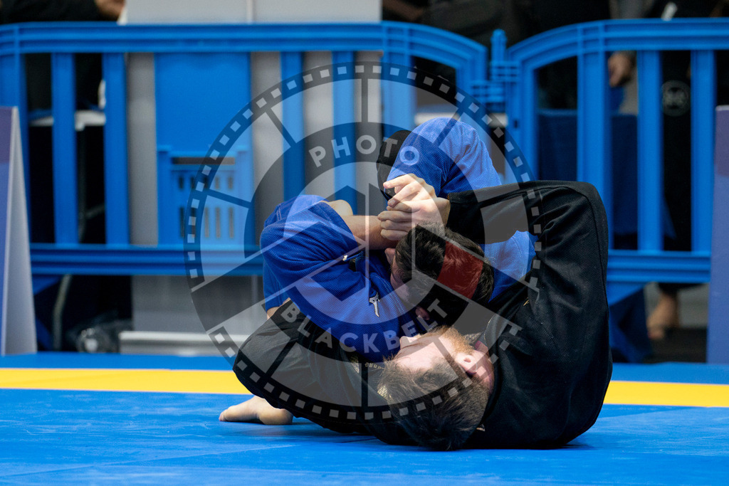 20240124PBB01047 | Fighters compete during the second day of the IBJJF European Championship in Paris, France, on January 24, 2024.