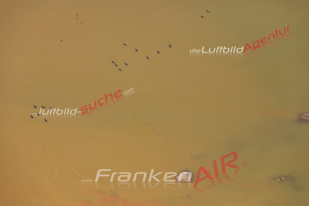 Luftbild von Baggerseen Trieb - Luftaufnahme wurde 2016 von https://frankenair.de mittels Flugzeug (keine Drohne) erstellt - die Geschenkidee