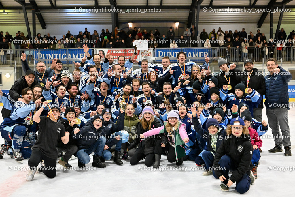 ESC Steindorf vs. EHC Althofen 8.3.2024 | ESC Steindorf vs. EHC Althofen 8.3.2024, ESC Steindorf vs. EHC Althofen Meisterfeier am 08.03.2024 in Steindorf (Ossiachersee Halle), Austria, (Photo by Bernd Stefan)