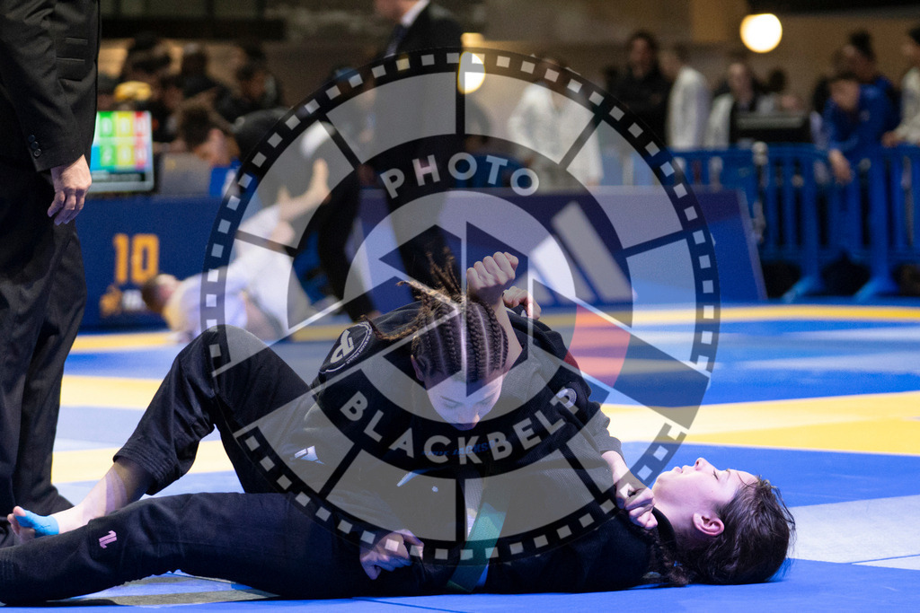20240119PBB1272 | Fighters compete during the IBJJF European Championship in Paris, France, on January 19, 2024.