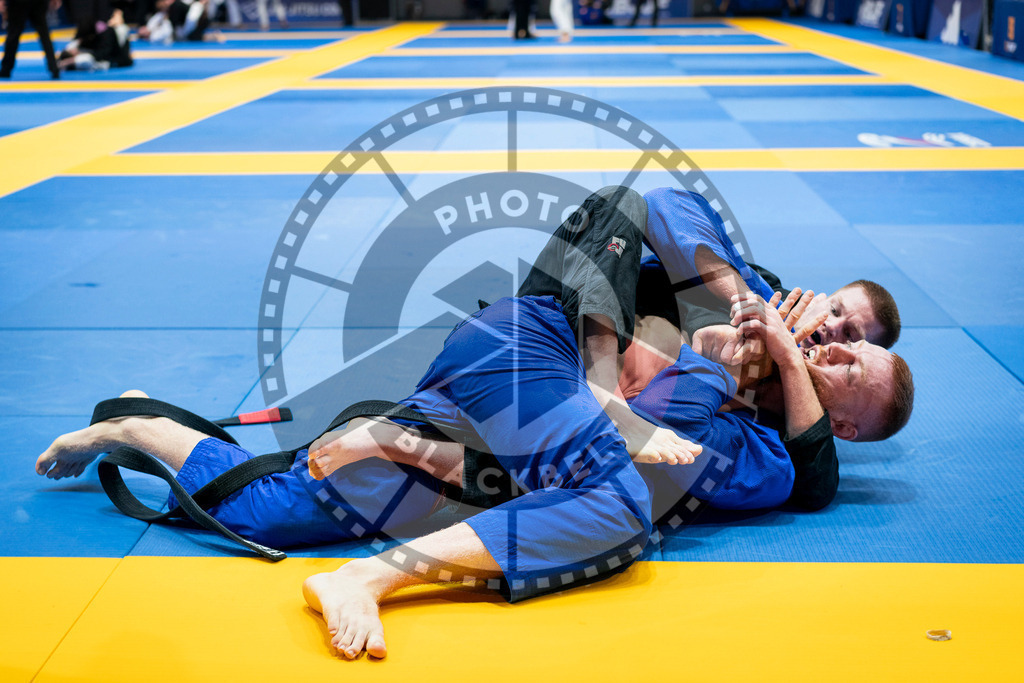 20240126PBB2059 | Fighters compete during the Brazilian Jiu-Jitsu European Championship of the IBJJF in Paris, France, on January 26, 2024.