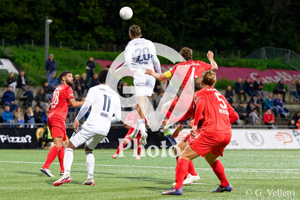 Challenge League - Etoile Carouge FC v FC Vaduz | Vincent Nvendo FerrierGregor (20 Etoile Carouge FC) in action during the Challenge League game between Etoile Carouge FC and FC Vaduz at Stade de la Fontenette in Carouge, Switzerland