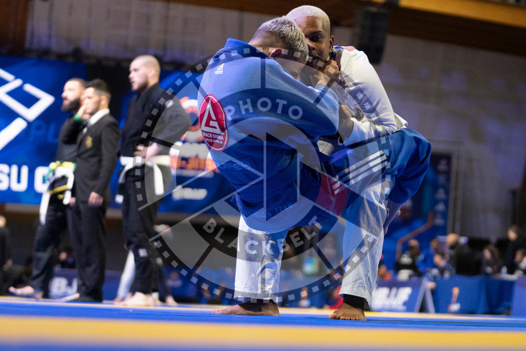 20240119PBB1409 | Fighters compete during the IBJJF European Championship in Paris, France, on January 19, 2024.