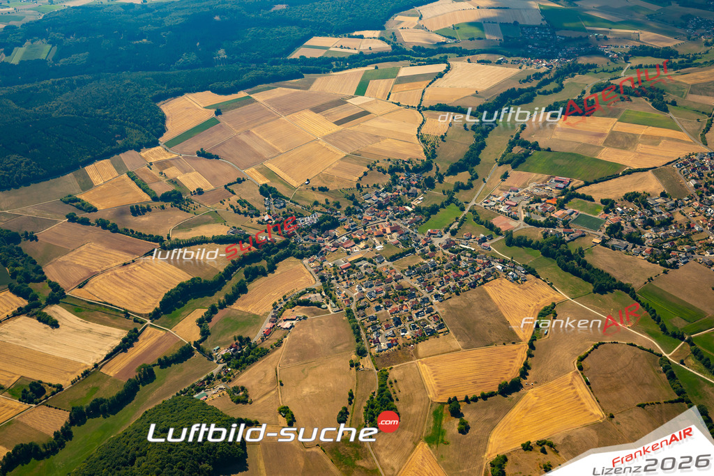 Die Luftaufnahme Morles - Nüsttal wurde 2022 vom Flugzeug aus (keine Drohne) erstellt. Hohe Auflösung -für große Poster und Wandbilder geeignet - Garantiert!