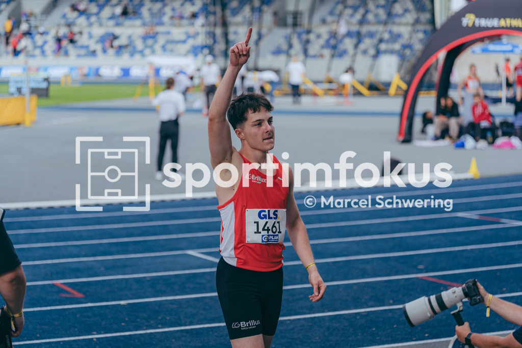 DM U23 U18 Bochum 2026 | Nils Bovekamp (LG Brillux Münster), Startnummer 1461, mU23 100-Meter-Lauf Finale, Deutsche Meisterschaften der U18 &amp; U23 2026, Lohrheidestadion Bochum-Wattenscheid, 04.07.2026 Foto: Marcel Schwering / sportimfokus - Realisiert mit Pictrs.com