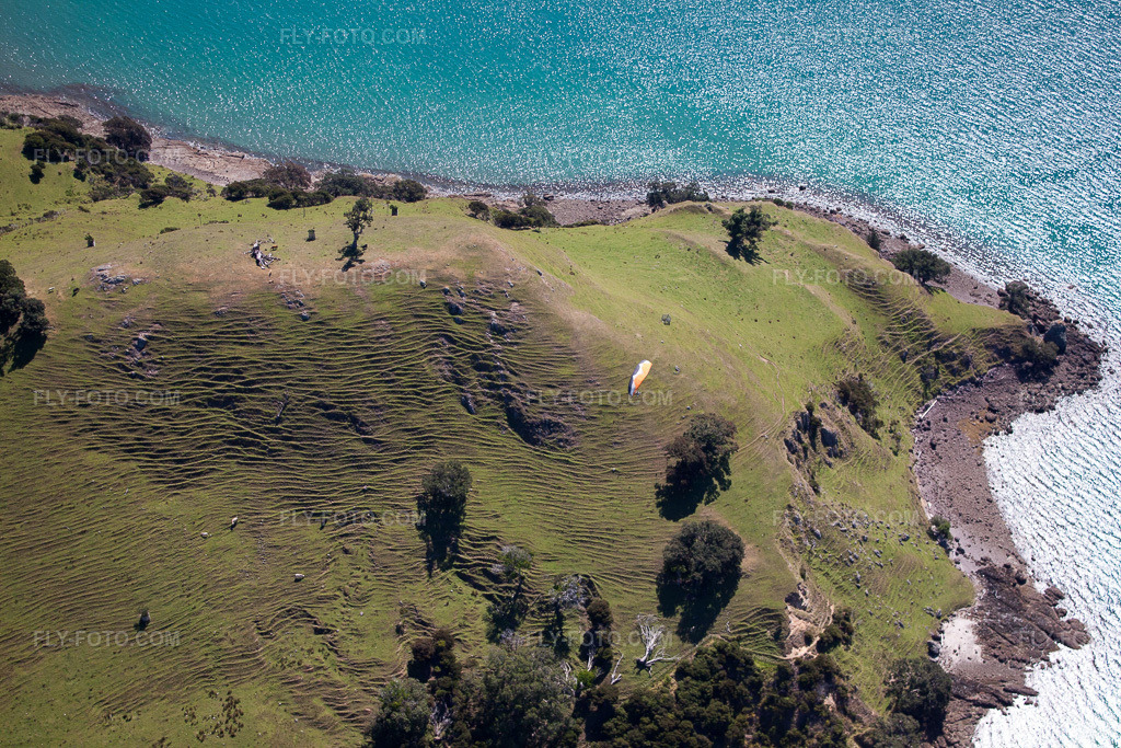 Aerial view: View of the town in Whanganui Island in the state Waikato, New Zealand. – Photo: IMG_55700.jpg taken on 01/12/2013 by Werner Riehm/FLY-FOTO.com – Resolution of the original: 4752 x 3168 px