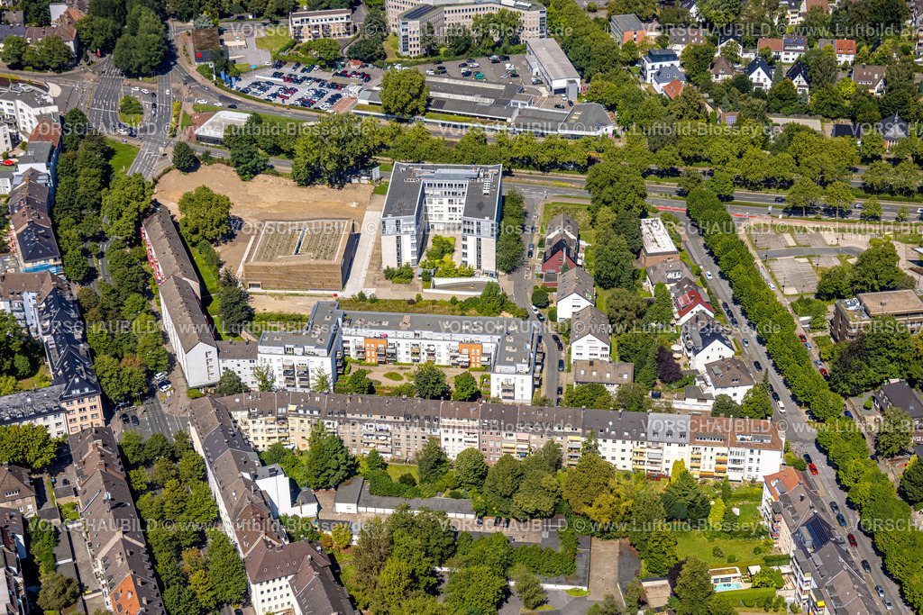 Dortmund240800786-2 | Luftbild, Kassenärztliche Vereinigung Westfalen-Lippe (KVWL) und Neubau KVWL Parkhaus, Westfalendamm, Dortmund, Ruhrgebiet, Nordrhein-Westfalen, Deutschland
