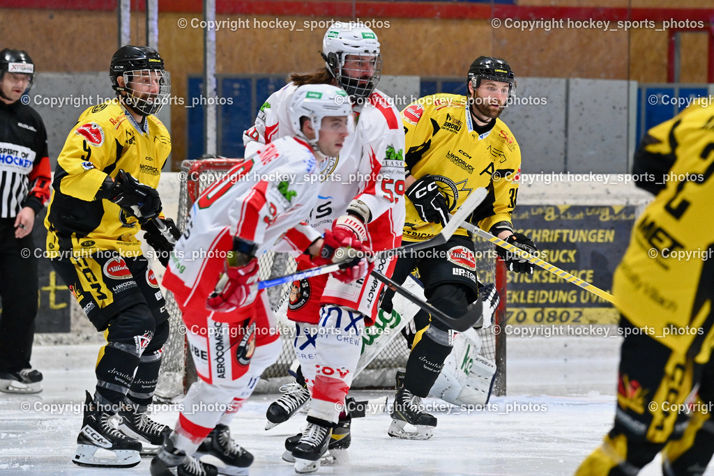 EC Spittal Hornets vs. ESV Ferlach 16.12.2023 | #9 Essmann Kevin, #59 Makig Thomas, #38 Zorec Marco 