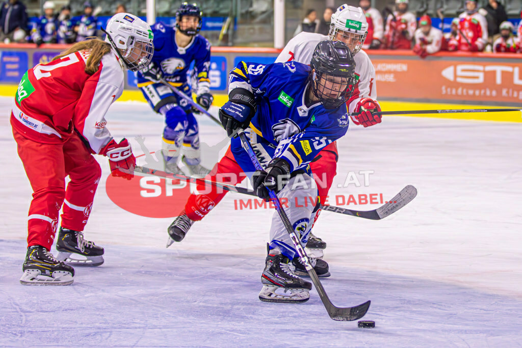 Eishockey DEBL 2023/24 | Eishockey DEBL 2023/24, KAC Frauen - Villach Lady Hawks am 27.09.2023 in Klagenfurt (Heidi Horten Arena), Austria, (Photo by Ernst Krawagner sport-fan.at) - Realisiert mit Pictrs.com