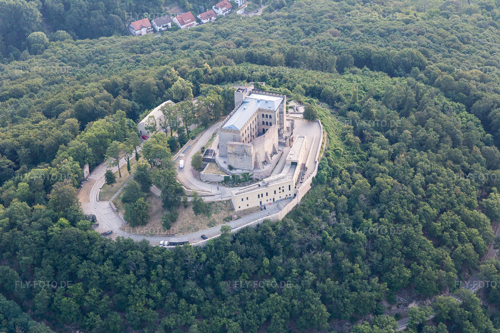 Luftbild: Oberhambach, Hambacher Schloss im Ortsteil Diedesfeld in Neustadt im Bundesland Rheinland-Pfalz in Deutschland. Foto: IMG_108840.jpg vom 15.07.2018 durch Werner Riehm/FLY-FOTO.de