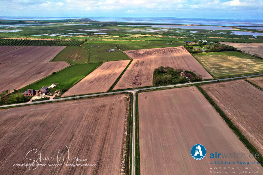 Luftbilder Rickelsbueller Koog - Nordfriesland | Luftbilder Rickelsbueller Koog
