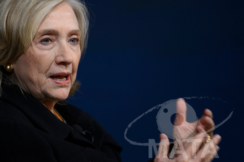 _DWA3838 | Die US-Politikerin Hillary Clinton auf der Veranstaltung Bridging Scholarship and Statecraft im Rahmen der Münchner Sicherheitskonferenz 2026. München, 13.02.2026 Bayern Deutschland  - Realisiert mit Pictrs.com