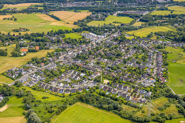 Muelheim240703354 | Luftbild, Ortsansicht Ortsteil Selbeck, Wohngebiet, Saarn - Süd, Mülheim an der Ruhr, Ruhrgebiet, Nordrhein-Westfalen, Deutschland