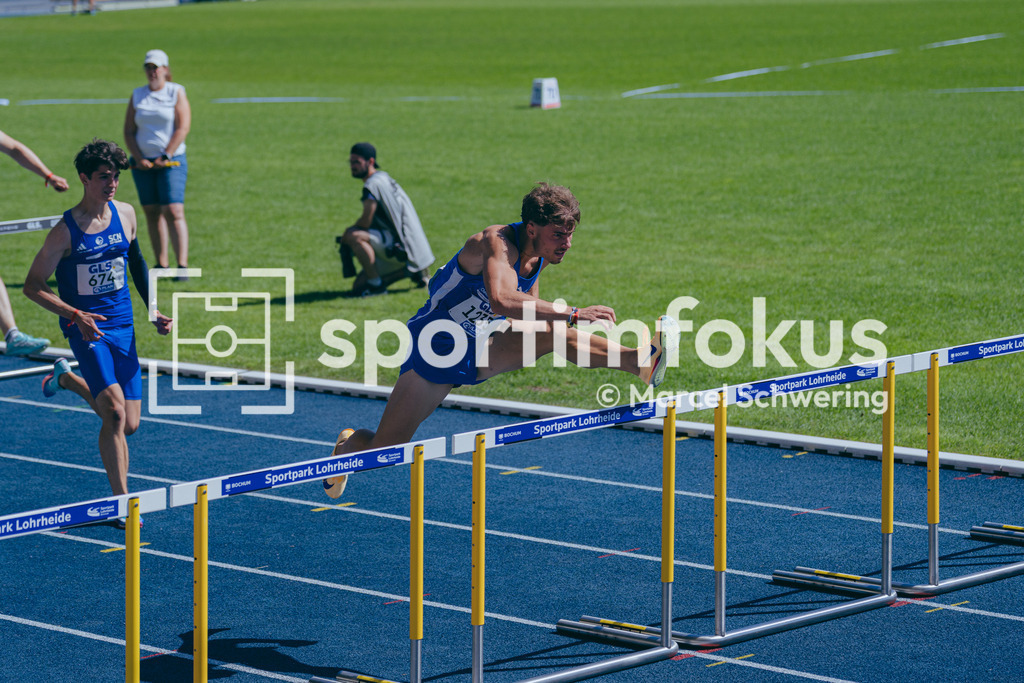 Deutsche Meisterschaften U20 / U16 2026 | Arne Döring, LAC Erdgas Chemnitz, 1235, 110 Meter Hürden, Deutsche Meisterschaften der U20 &amp; U16 2026, Lohrheidestadion Bochum-Wattenscheid, 12.07.2026. Foto: Marcel Schwering / sportimfokus - Realisiert mit Pictrs.com